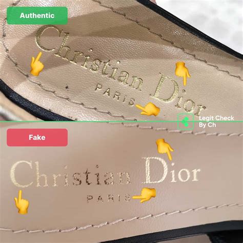 christian dior sandals real vs fake